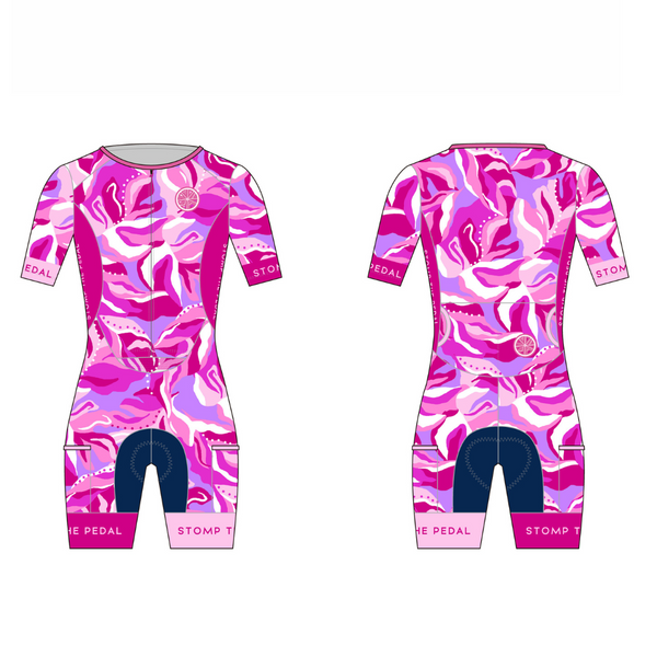 Pink Summer - Aero Short Sleeve Trisuit - Limited Edition Collection