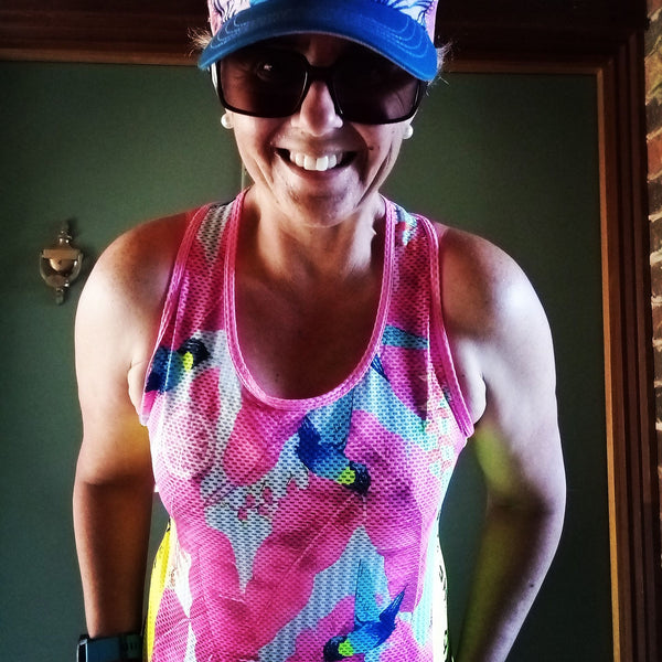 'Hummingbird' - Racerback Singlet