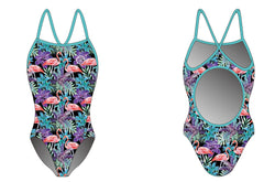 'Be Flamazing' Single Strap one piece swimsuit - Stomp the Pedal