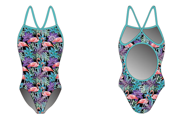 'Be Flamazing' Single Strap one piece swimsuit - Stomp the Pedal