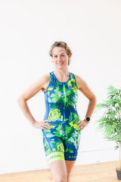 'Spring Blossom' Sleeveless Trisuit